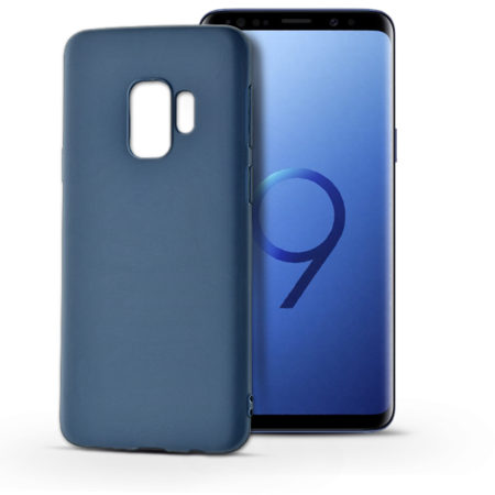 Samsung G960F Galaxy S9 szilikon hátlap - Soft - kék