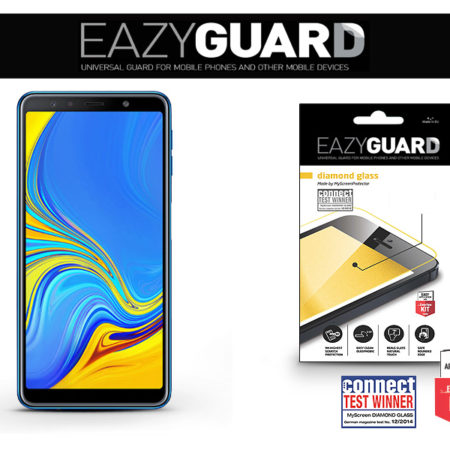Samsung A750F Galaxy A7 (2018) gyémántüveg képernyővédő fólia - 1 db/csomag (Diamond Glass)
