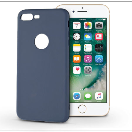 Apple iPhone 7 Plus szilikon hátlap - Soft - kék