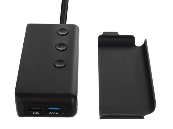 Autós szívargyújtó elosztó 3-as plusz 4 db USB, 12/24V, külön kapcsolható aljzatok - Image 6