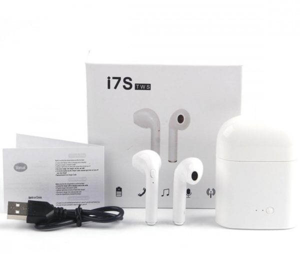 Bluetooth Fülhallgató Earphone bluetooth TWS i7s AirPods fehér