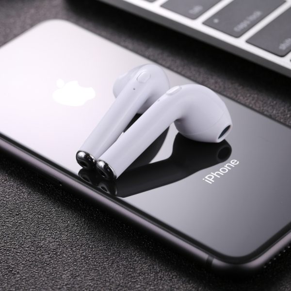 Bluetooth Fülhallgató Earphone bluetooth TWS i7s AirPods fehér - Image 5