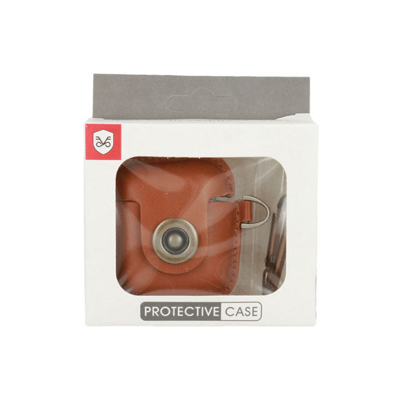 Bőrtok AirPods világosbarna színben - Image 2