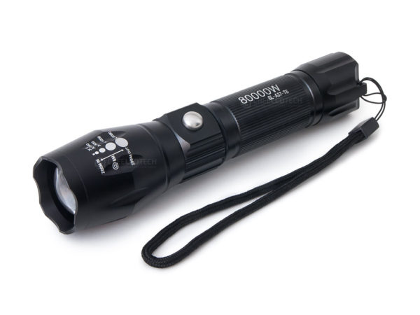 Brutál erős  akkus cree led zoom-os lámpa dupla akkuval - Image 5