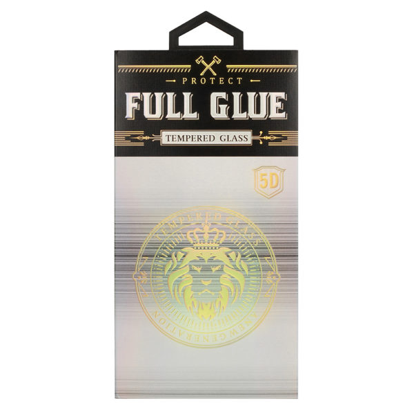 Edzett üveg Hard Full Glue 5D - Huawei P30 fekete