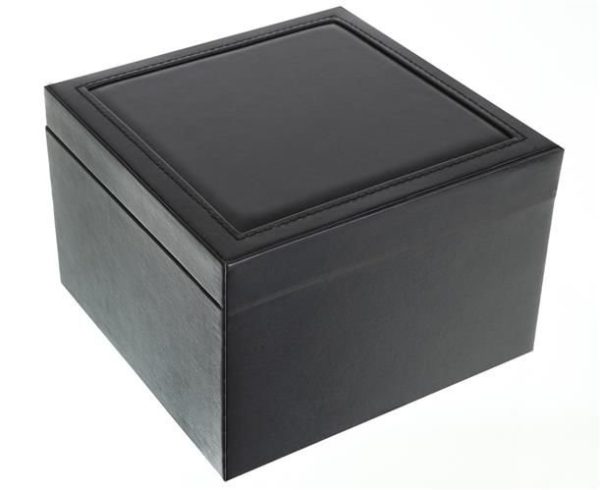 Elegáns doboz ékszereknek, óráknak vagy kiegészítőknek, Műbőr fekete - Image 7