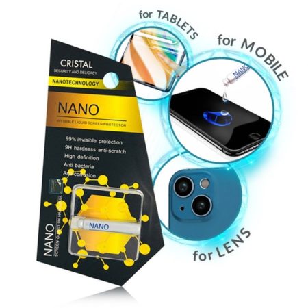 Folyékony Nano technológiás kijlezővédő fólia, Kristály keménység