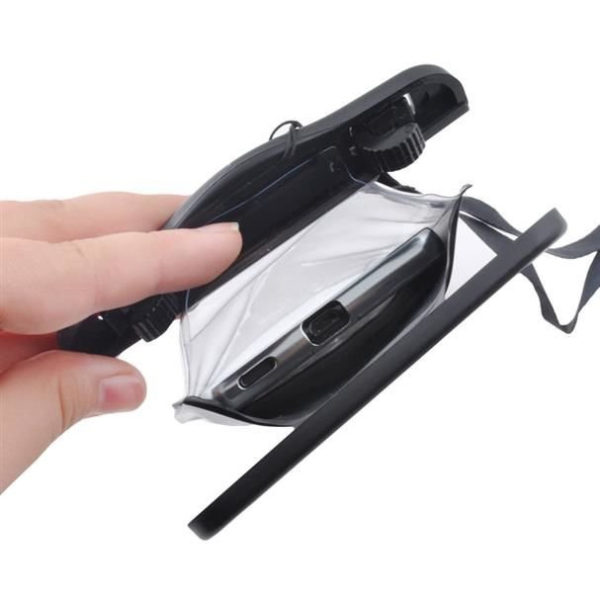 Hóálló, vízálló, víz alatti telefontok mobiltelefonhoz (univerzális), fekete 5,5" - Image 5