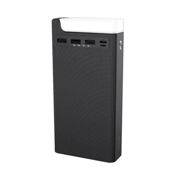 Hoco Power Bank J62 Jove 3xUSB 30000mAh LED lámpával, fekete