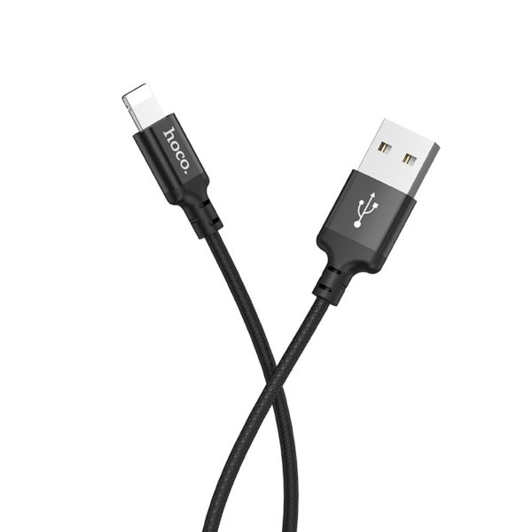 Hoco USB kábel X14 Times Lightning kábel 1 méteres hosszú fekete - Image 5