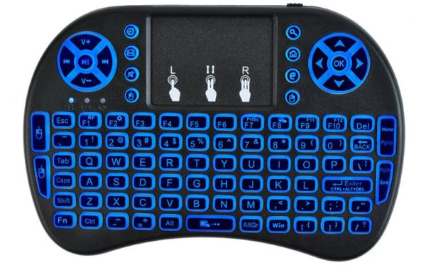 Mini QWERTY Bluetooth billentyűzet  2.4GHz 10 méter  3 féle háttér villágítással Tv-hez, mobiltelfonhoz, tablethez - Image 5