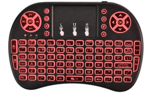 Mini QWERTY Bluetooth billentyűzet  2.4GHz 10 méter  3 féle háttér villágítással Tv-hez, mobiltelfonhoz, tablethez - Image 4