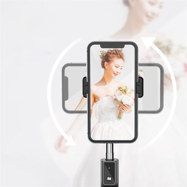 Prémium szelfibot, exponáló gombbal, bluetooth-os, tripod állvány funkció, fekete, P40 - Image 6