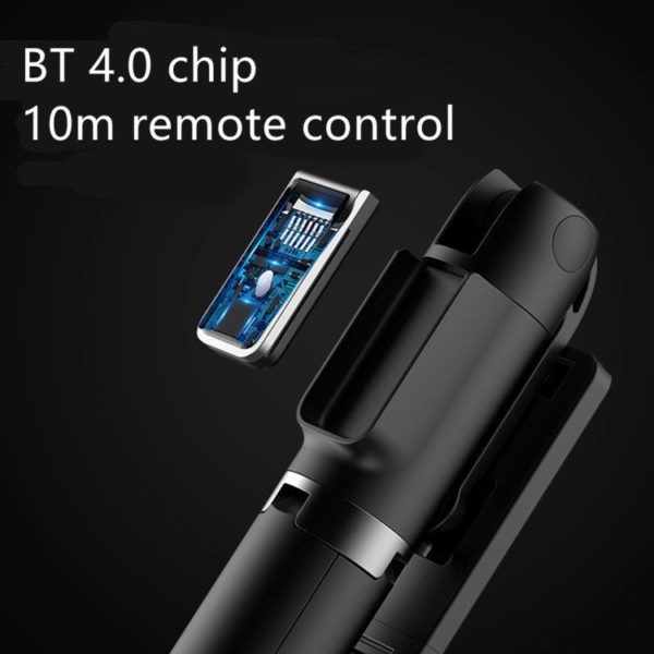 Prémium szelfibot, exponáló gombbal, bluetooth-os, tripod állvány funkció, fekete, P40 - Image 5