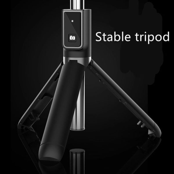 Prémium szelfibot, exponáló gombbal, bluetooth-os, tripod állvány funkció, fekete, P40 - Image 2