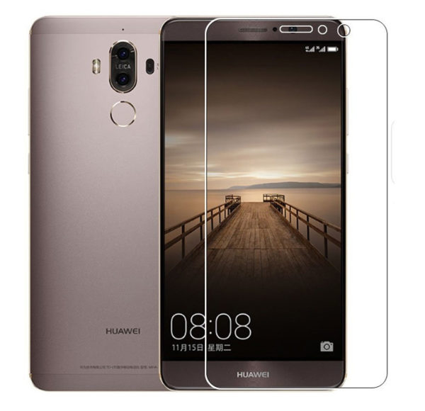 Huawei Mate 9, Kijelzővédő fólia, ütésálló fólia (az íves részre NEM hajlik rá!), Tempered Glass (edzett üveg), Clear - Image 3