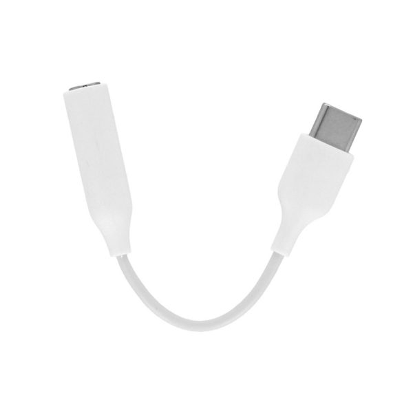 Audio adapter, fejhallgató adapter, type C 3,5 jack (DAC chip ) Samsung S20, S21 kompatibilis fehér - Image 2