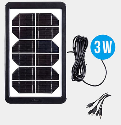 Solar Panel 3W CcLamp CL-630 USB kábelekkel