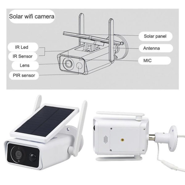 Szolár kültéri wifi-s IP kamera mobilról nézhető - Image 2
