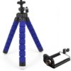 Tripod 3 hajlítható lábú állvány 18cm kék színben