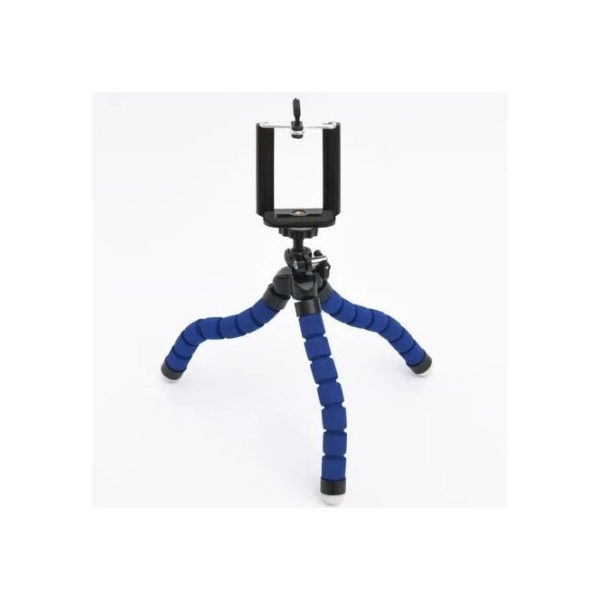 Tripod 3 hajlítható lábú állvány 18cm kék színben - Image 3