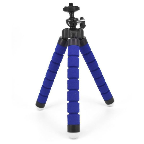 Tripod 3 hajlítható lábú állvány 18cm kék színben - Image 2