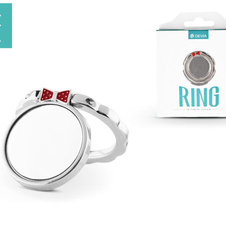 Devia ring holder/szelfi gyűrű és kitámasztó - Devia Finger Hold Butterfly - silver