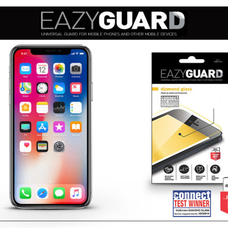 Apple iPhone X/XS/11 Pro gyémántüveg képernyővédő fólia - 1 db/csomag (Diamond Glass)