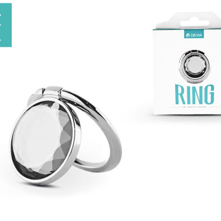 Devia ring holder/szelfi gyűrű és kitámasztó - Devia Finger Hold Crystal - silver
