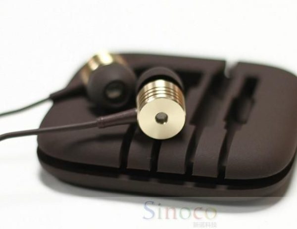 Univerzális sztereó fülhallgató mikrofonnal - ezüst - Image 5
