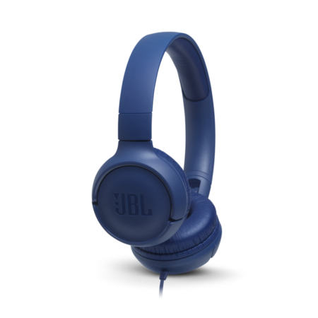 JBL T500 vezetékes fejhallgató, Kék
