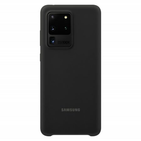 Samsung Galaxy S20 Ultra szilikon védőtok, Fekete