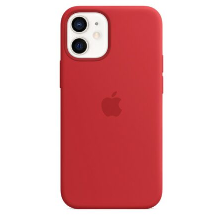 Apple iPhone 12 mini Szilikon Magsafe tok, Piros
