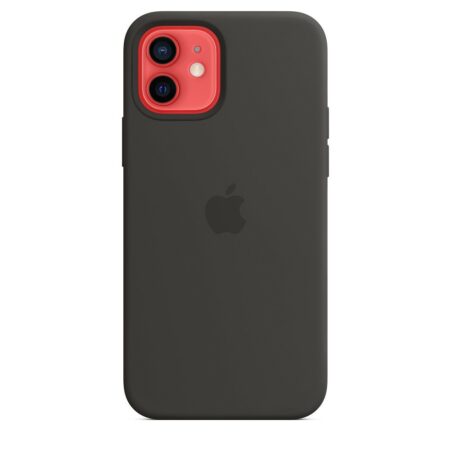 Apple iPhone 12/12 Pro Szilikon Magsafe tok,Fekete
