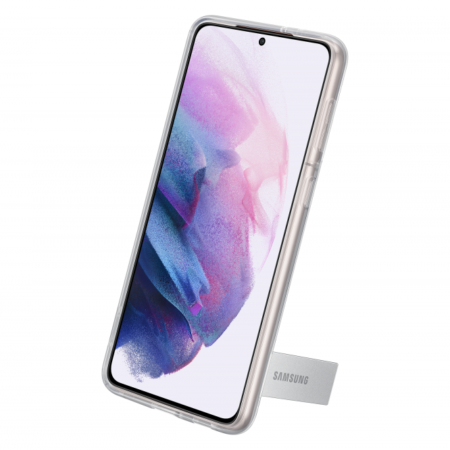 Samsung Galaxy S21 Plus clear stand cover, Átlátsz