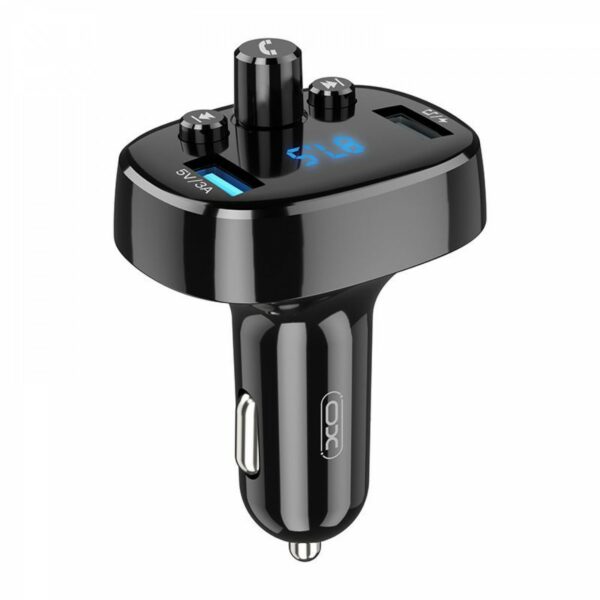 XO BCC02 Bluetoothos szivargyújtó töltő, FM+USB