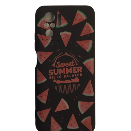 Design tok, Xiaomi Redmi Note 10S, Fekete, Dinnye