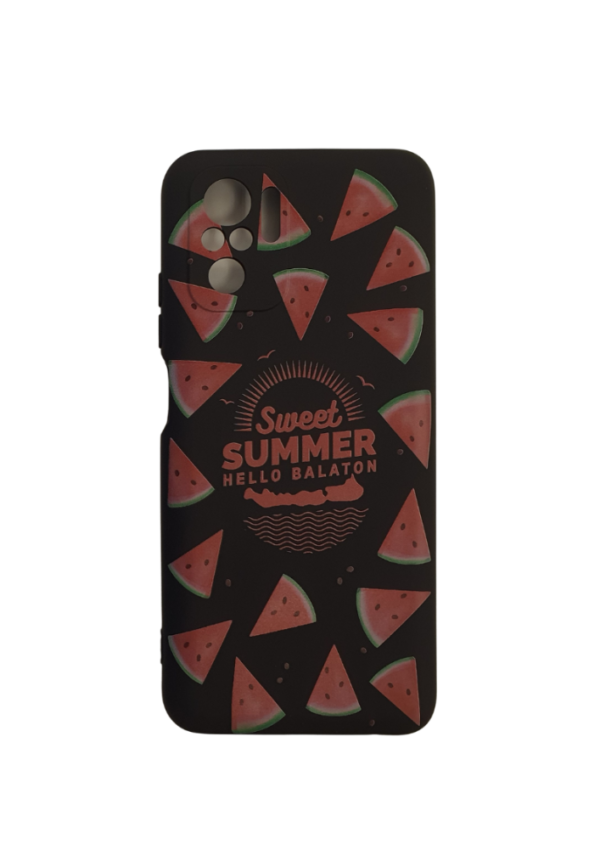 Design tok, Xiaomi Redmi Note 10S, Fekete, Dinnye
