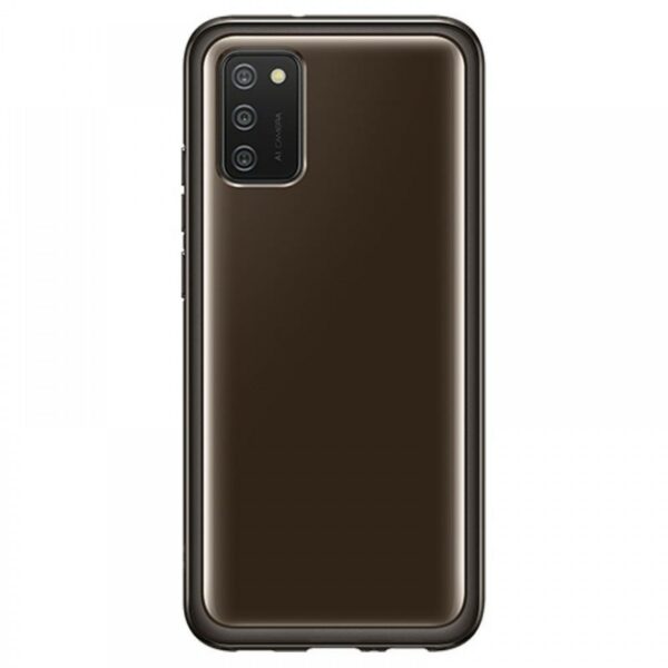 Samsung Galaxy A22 LTE soft clear cover, Fekete
