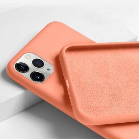 Premium szilikon tok, iPhone XS Max, Narancs