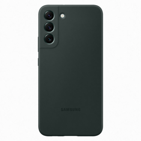 Samsung Galaxy S22 szilikon védőtok, Sötétzöld