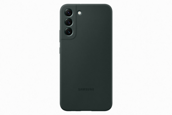 Samsung Galaxy S22 szilikon védőtok, Sötétzöld