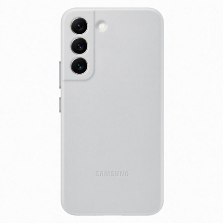 Samsung Galaxy S22 bőr hátlap, V.szürke