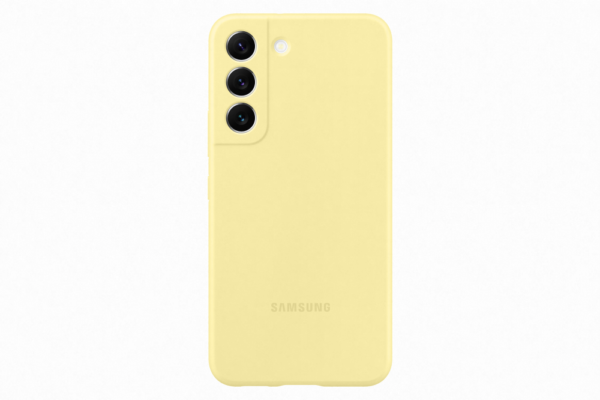 Samsung Galaxy S22 szilikon védőtok, Sárga