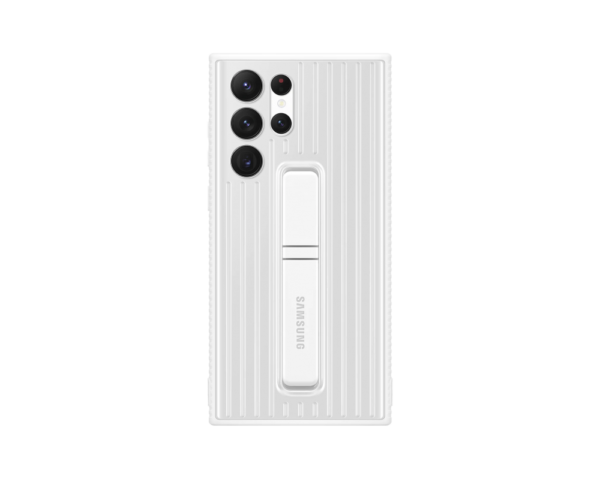 Galaxy S22 Ultra Protective Standing cover, Fehér