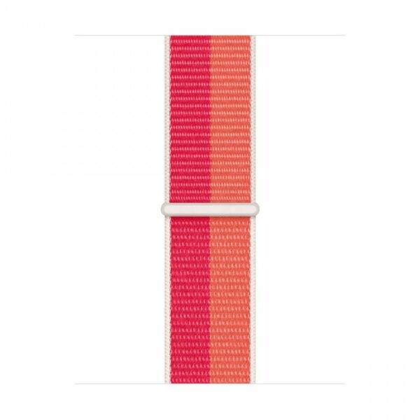 Apple Watch 45mm óraszíj, Nektarin-babarózsa-fehér