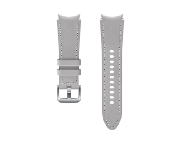 Samsung Watch4 Classic bőrszíj (20 mm,S/M),Ezüst