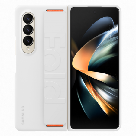 Samsung Galaxy Z Fold 4 Szilikon Grip tok, Fehér