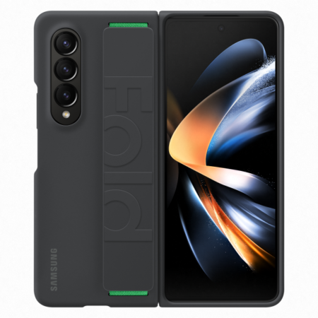 Samsung Galaxy Z Fold 4 Szilikon Grip tok, Fekete