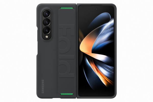 Samsung Galaxy Z Fold 4 Szilikon Grip tok, Fekete